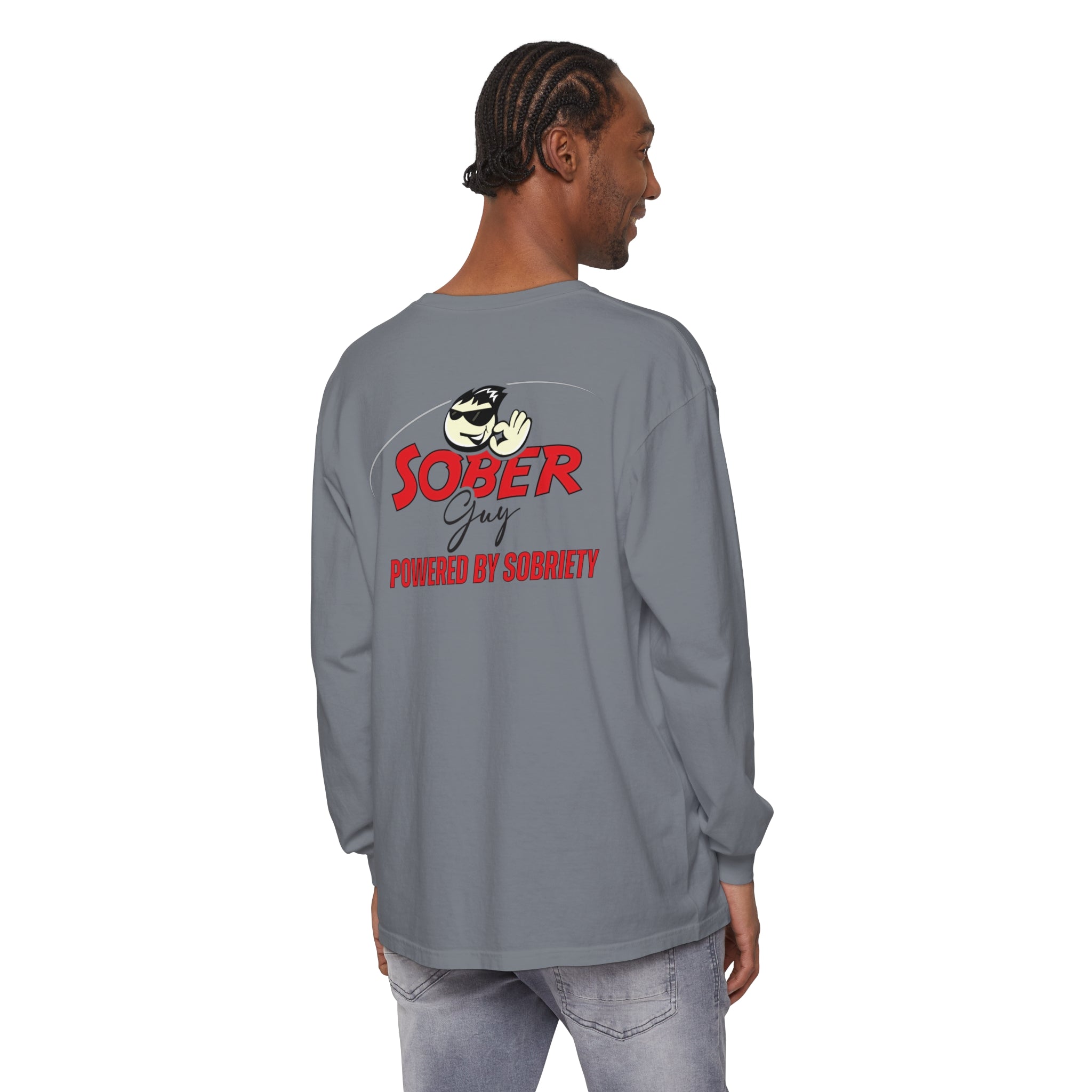 Sober Guy-Long Sleeve Tee-Powered by Sobriety