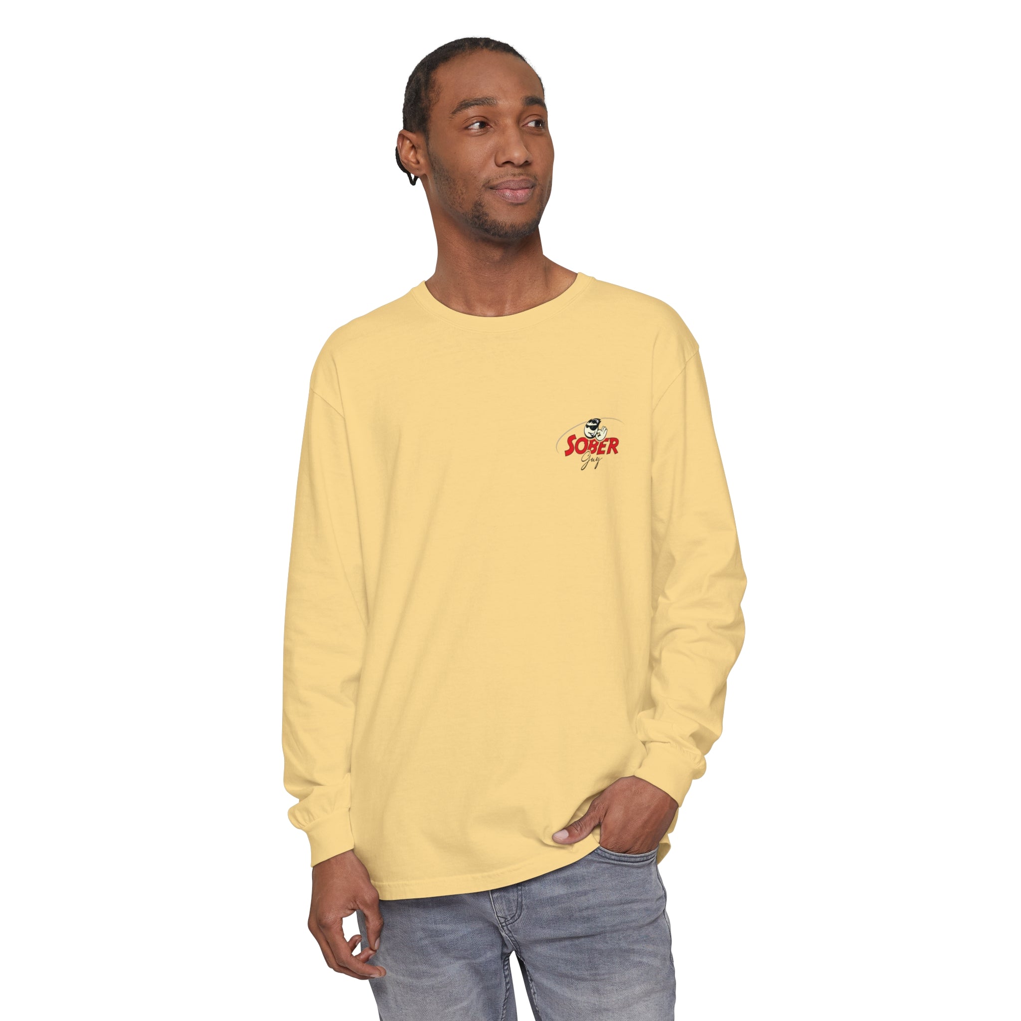 Sober Guy-Long Sleeve Tee-Powered by Sobriety