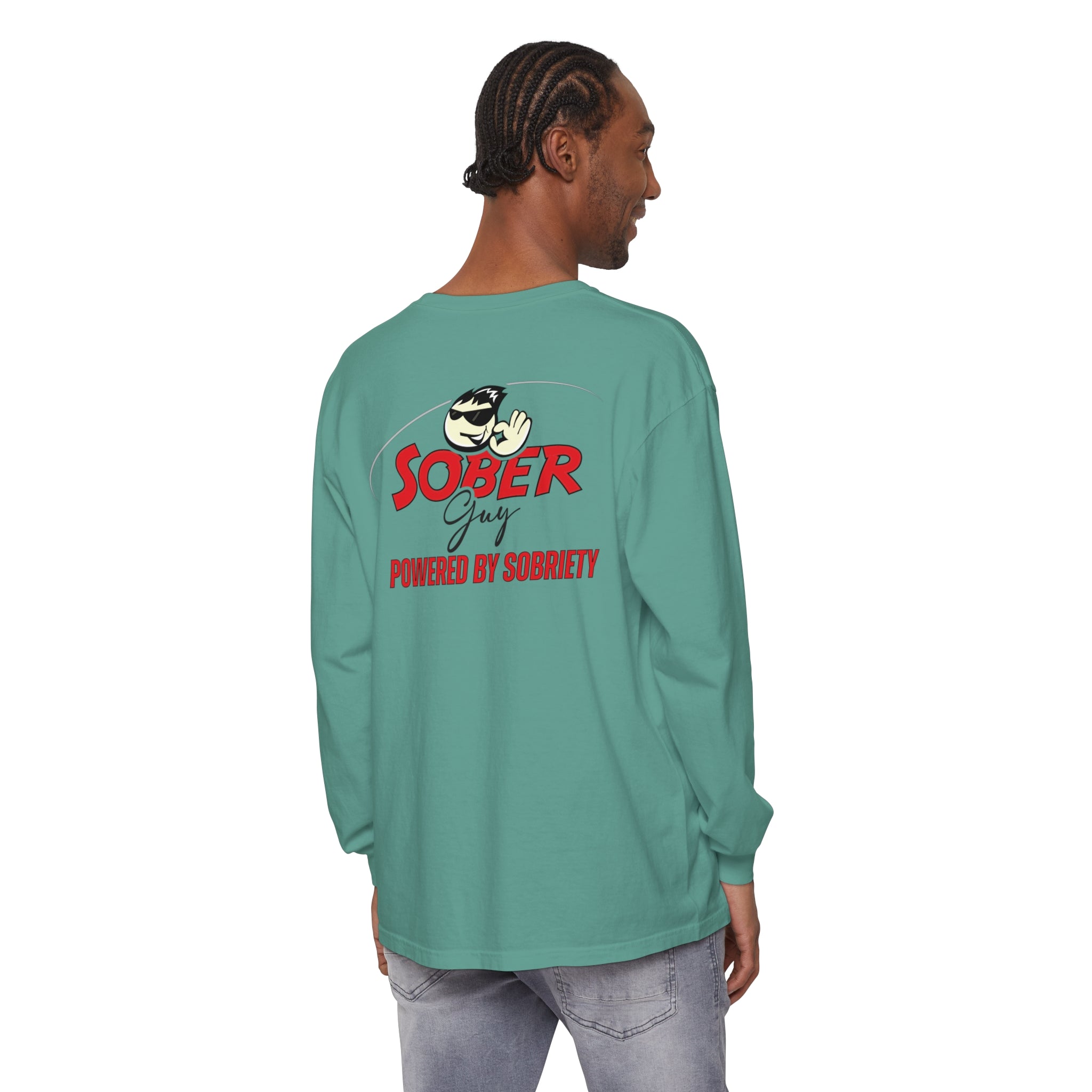 Sober Guy-Long Sleeve Tee-Powered by Sobriety