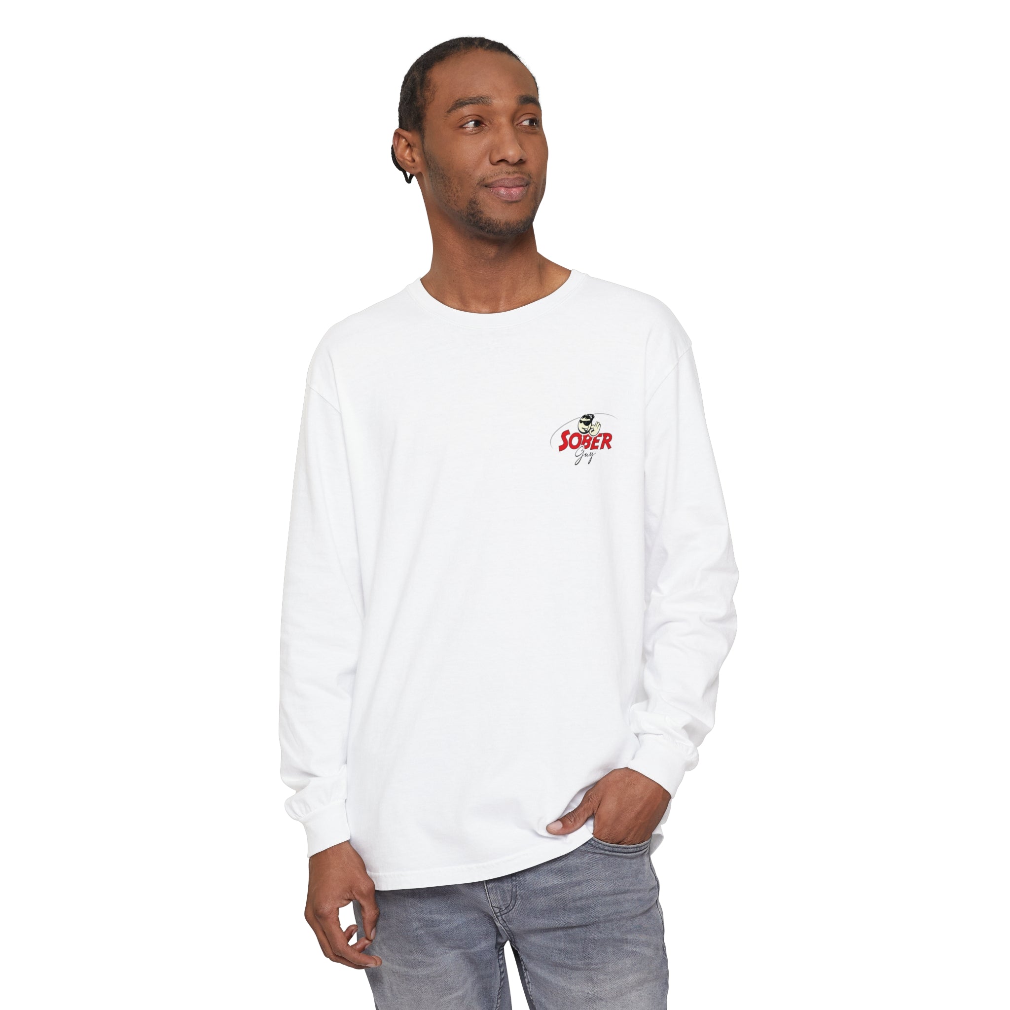 Sober Guy-Long Sleeve Tee-Powered by Sobriety