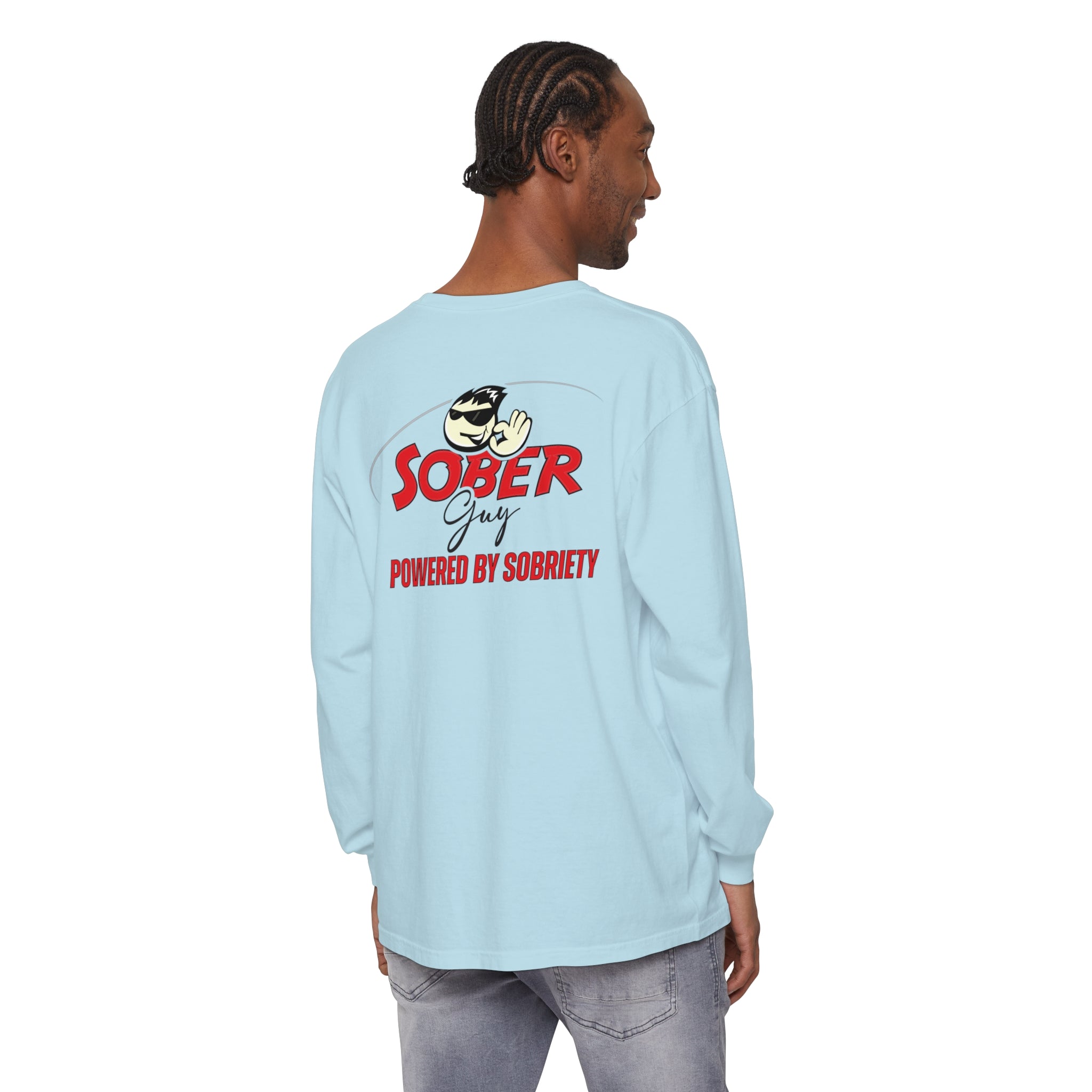 Sober Guy-Long Sleeve Tee-Powered by Sobriety