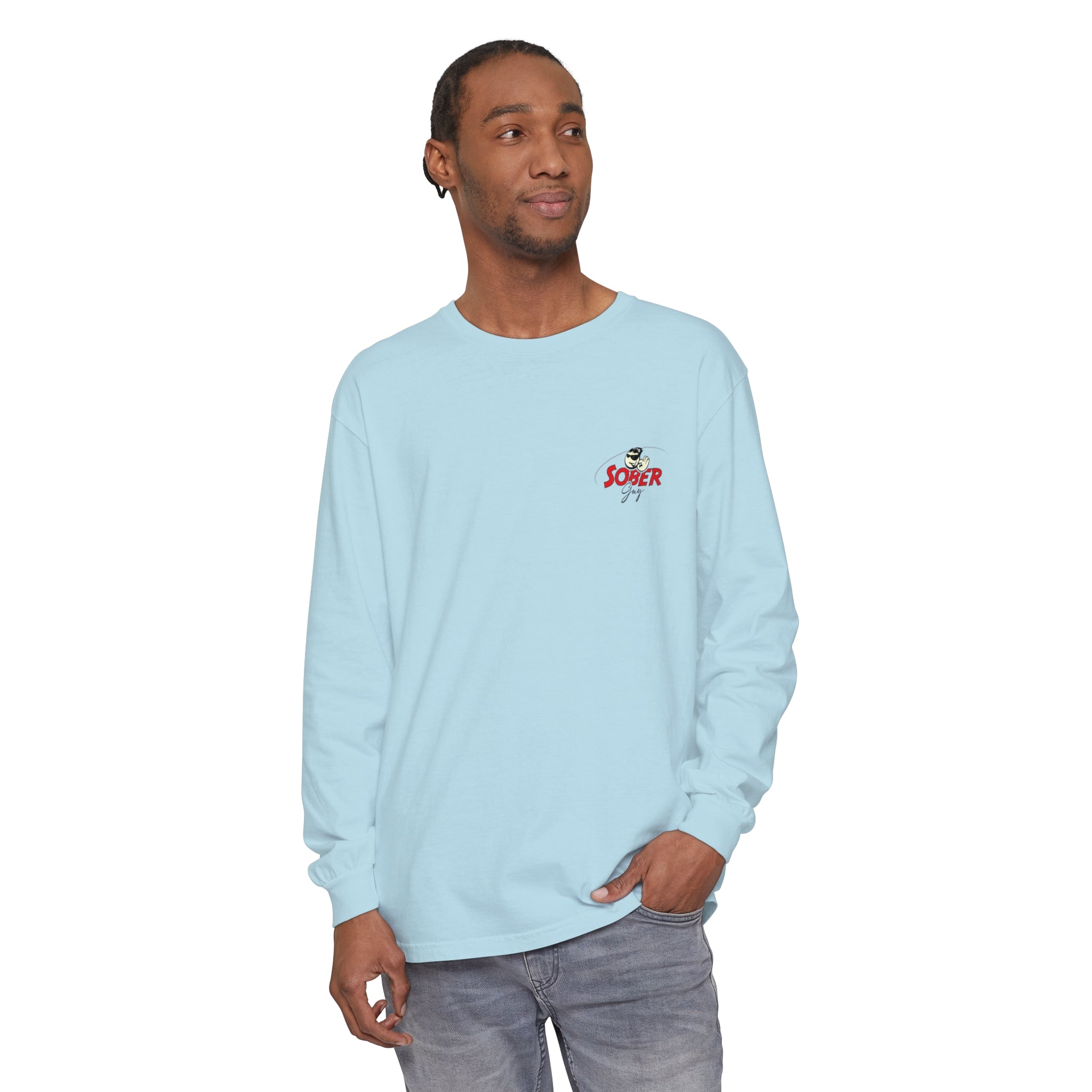 Sober Guy-Long Sleeve Tee-Powered by Sobriety