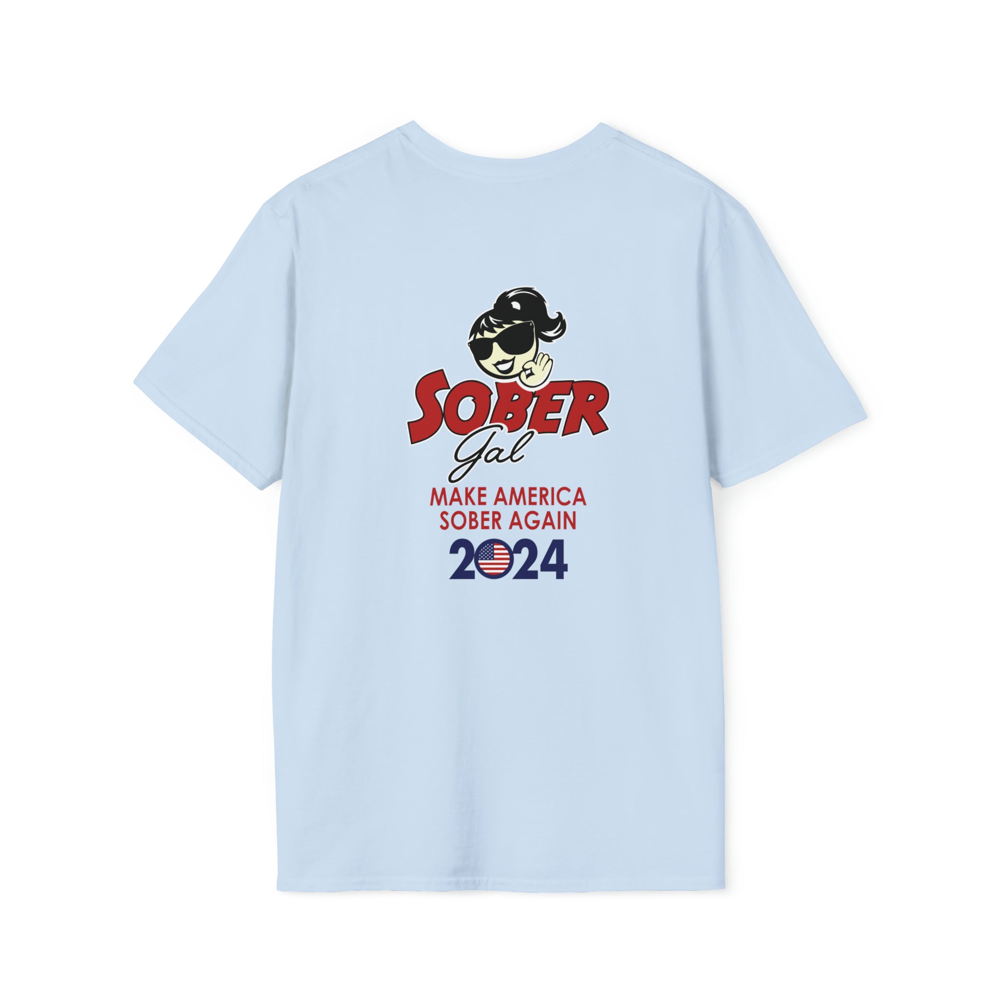 Sober Gal-Softstyle T-Shirt-Make America Sober Again