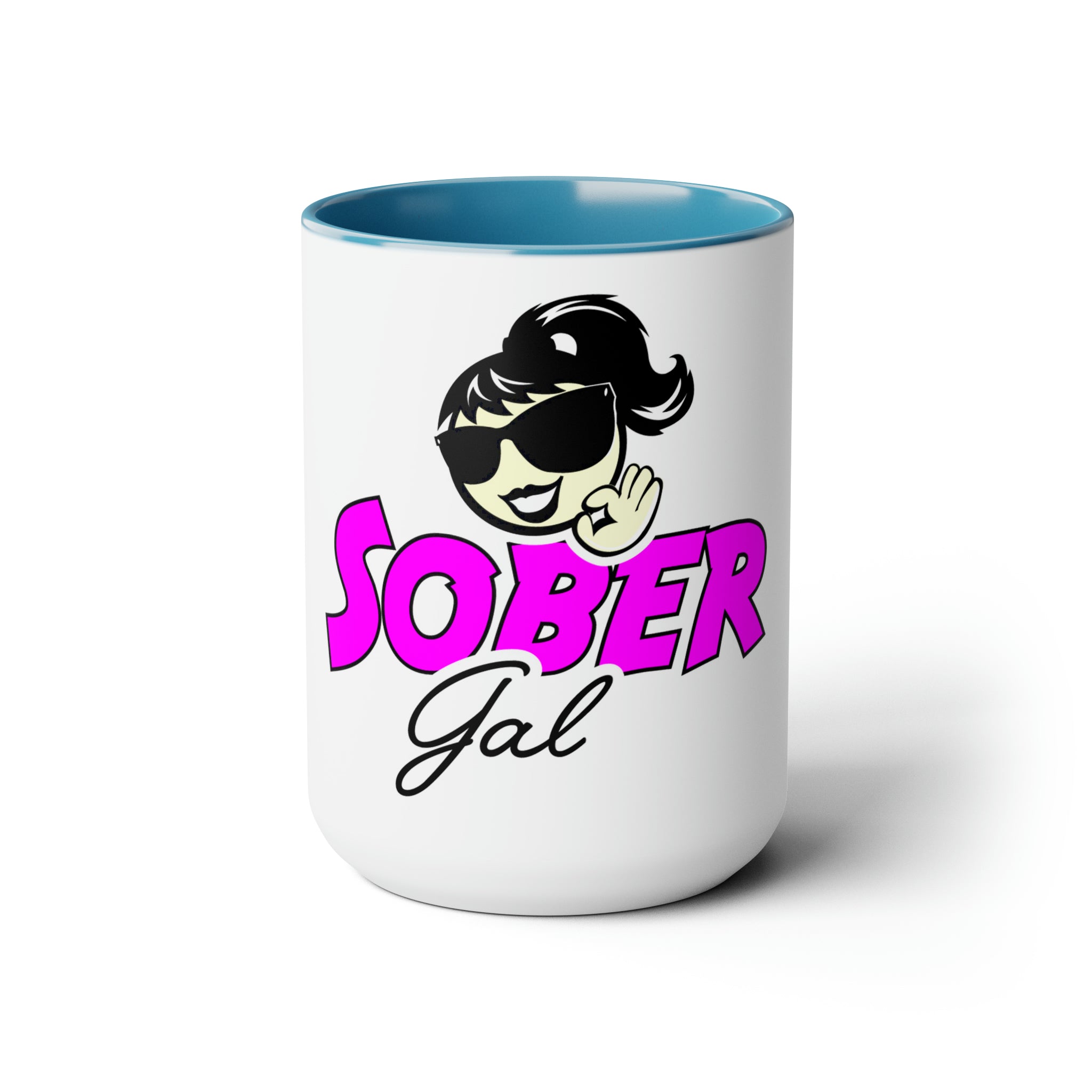 Two-Tone Coffee Mugs, 15oz