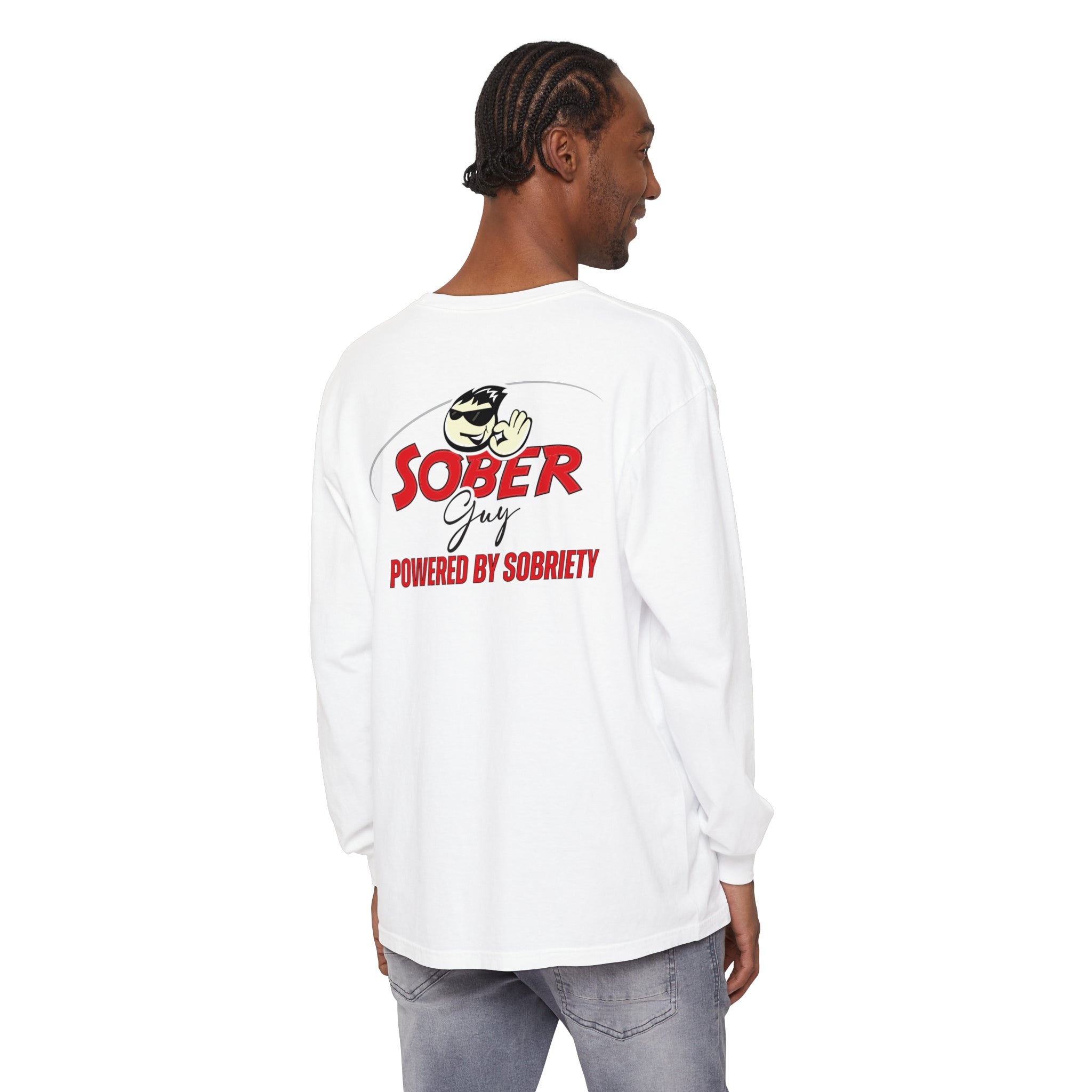 Sober Guy-Long Sleeve Tee-Powered by Sobriety