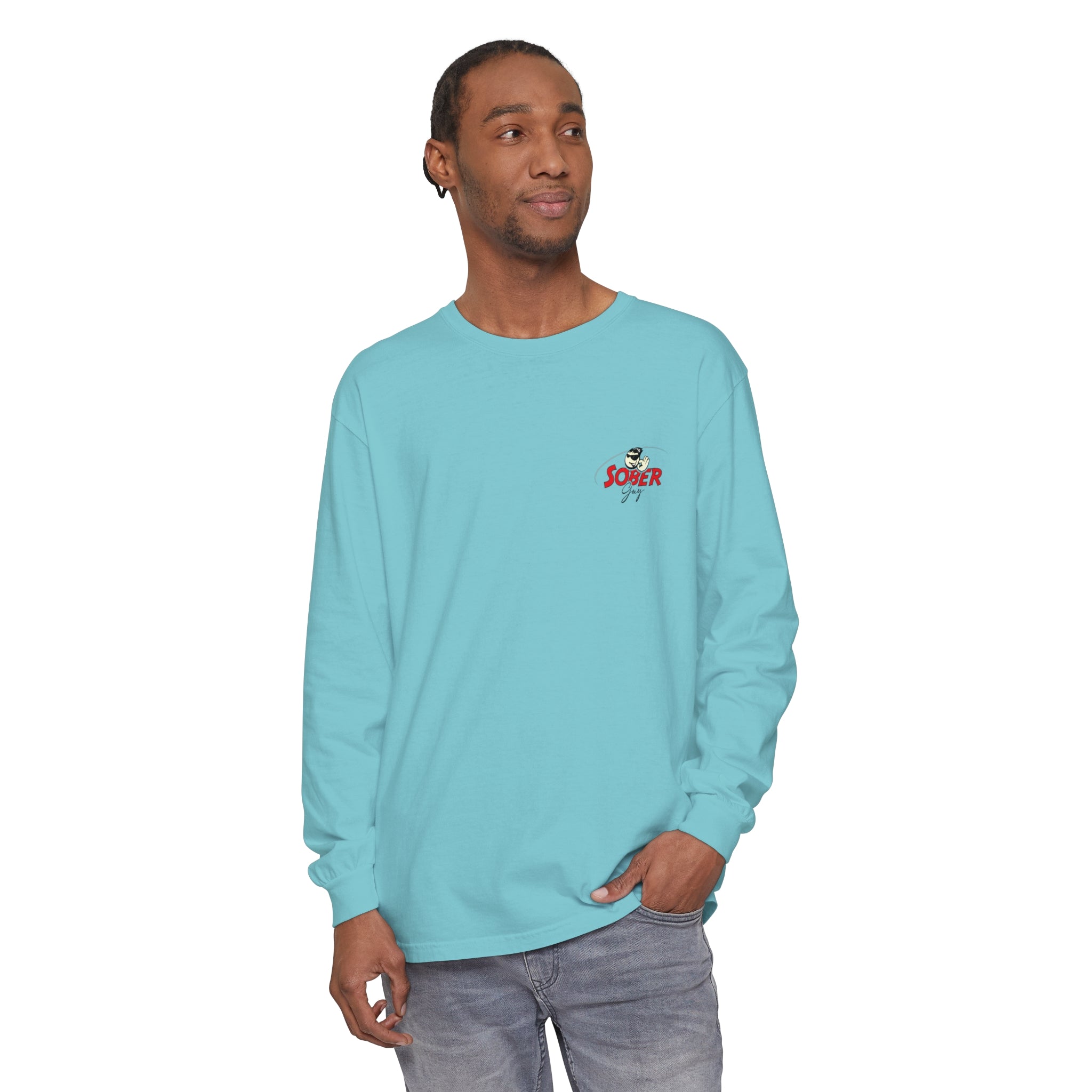 Sober Guy-Long Sleeve Tee-Powered by Sobriety