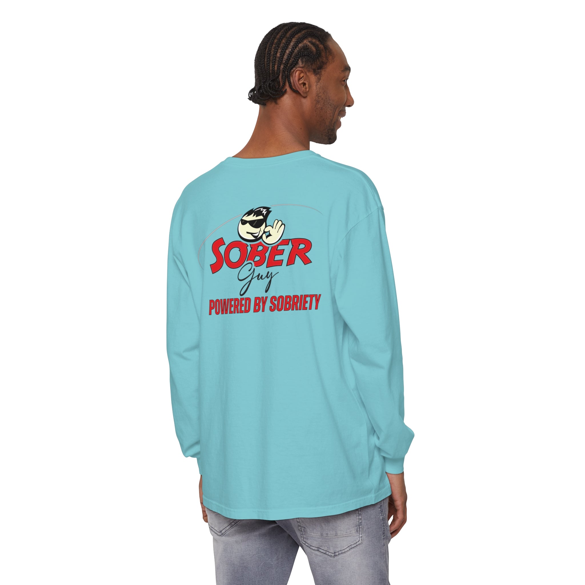 Sober Guy-Long Sleeve Tee-Powered by Sobriety
