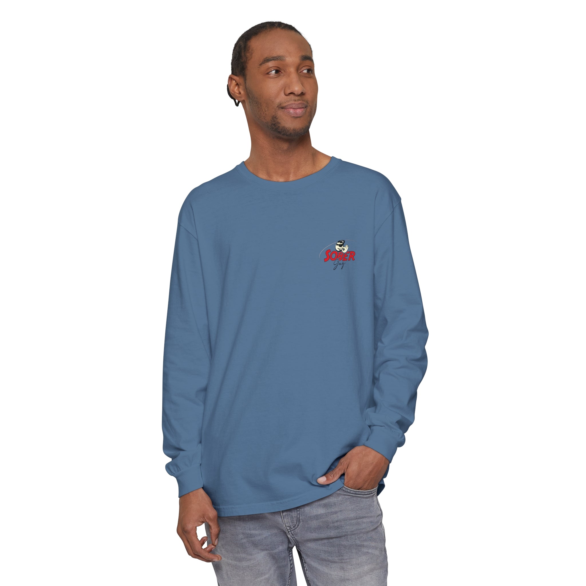 Sober Guy-Long Sleeve Tee-Powered by Sobriety