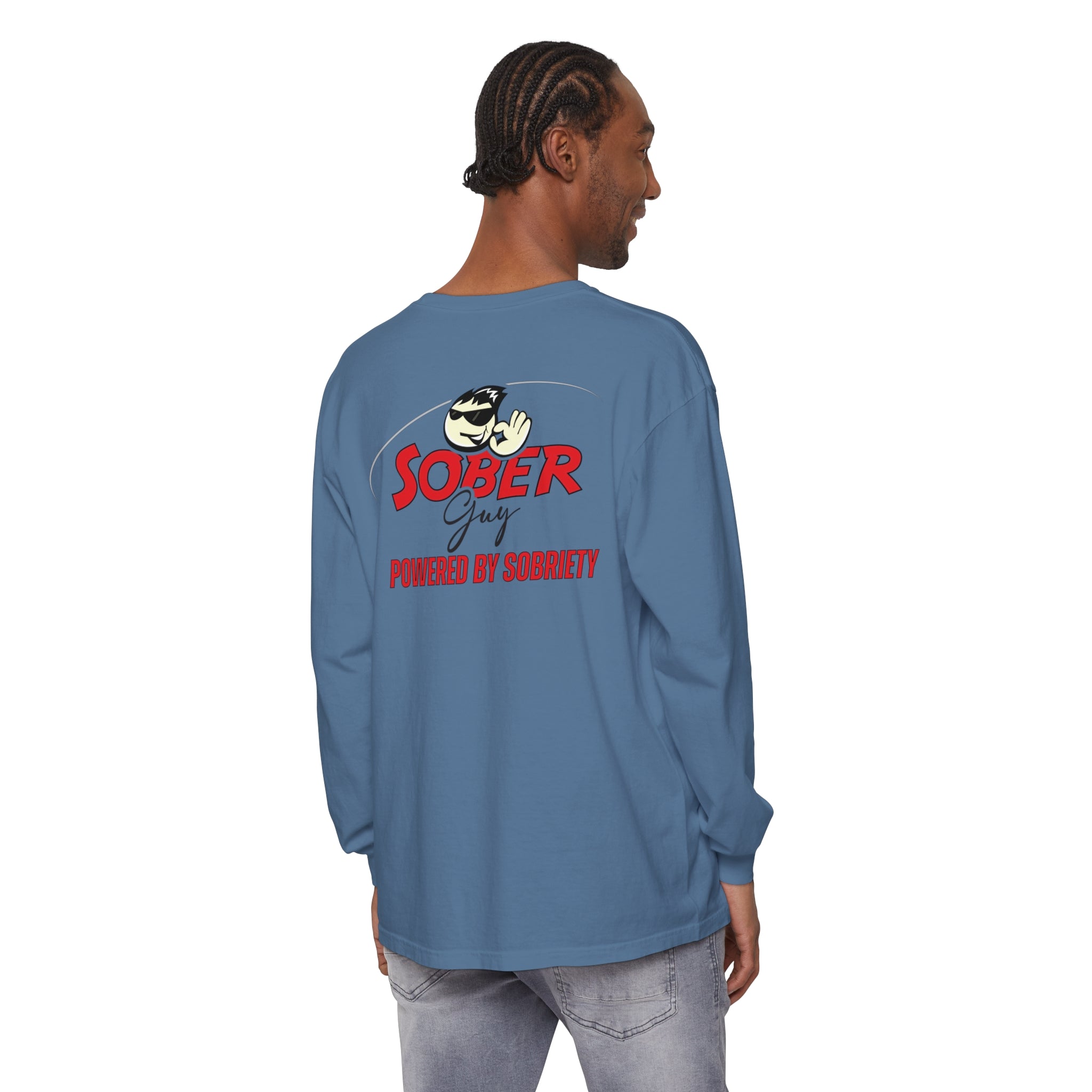 Sober Guy-Long Sleeve Tee-Powered by Sobriety