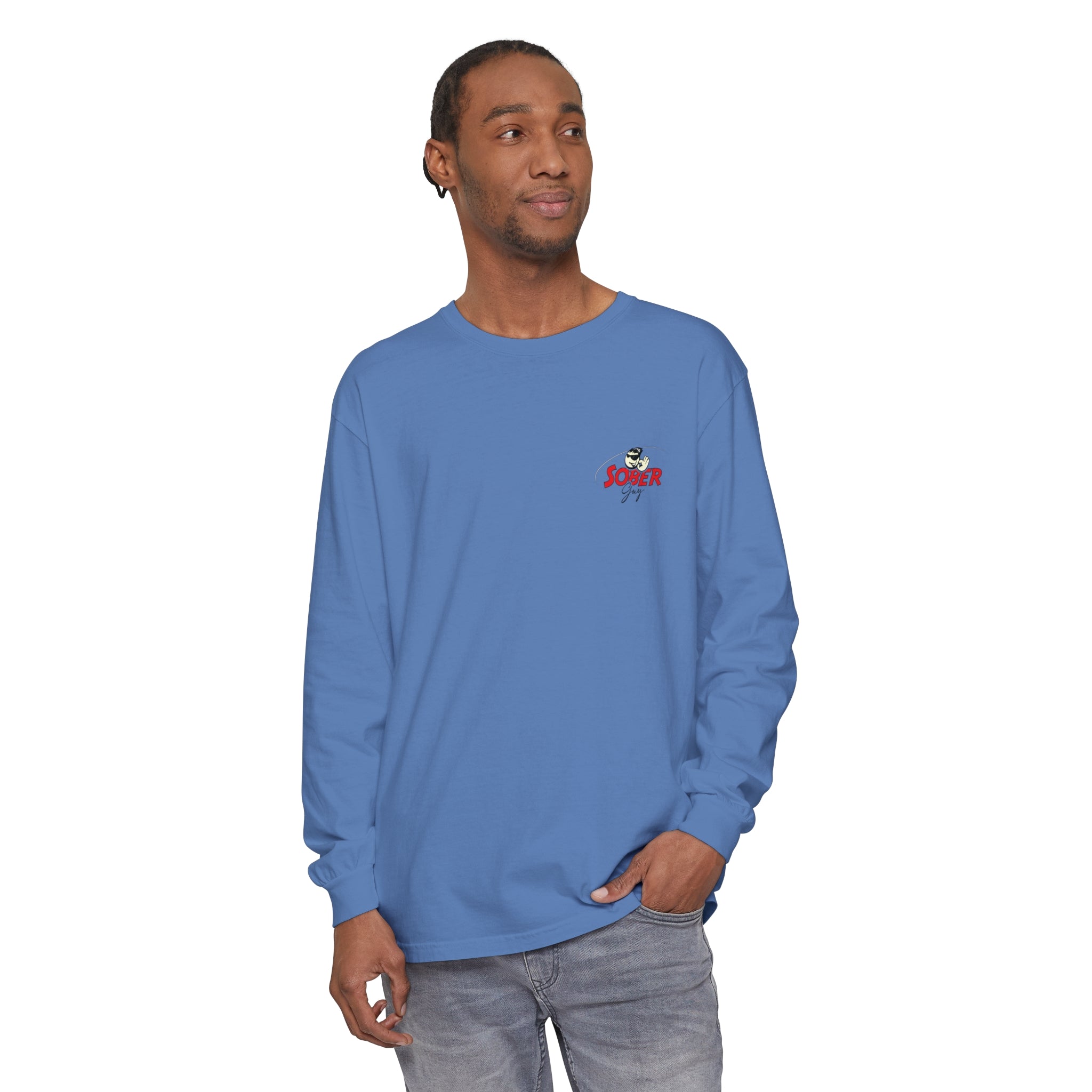 Sober Guy-Long Sleeve Tee-Powered by Sobriety