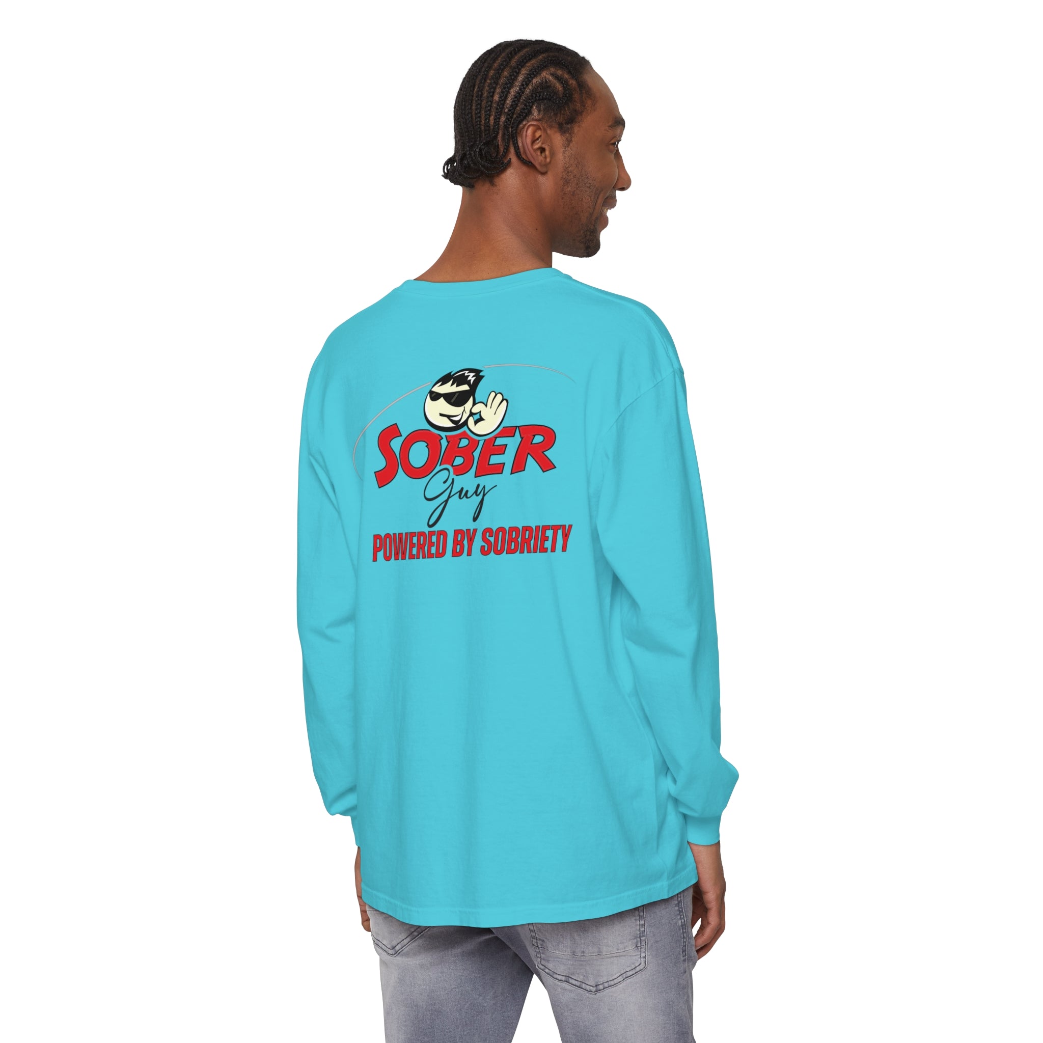 Sober Guy-Long Sleeve Tee-Powered by Sobriety