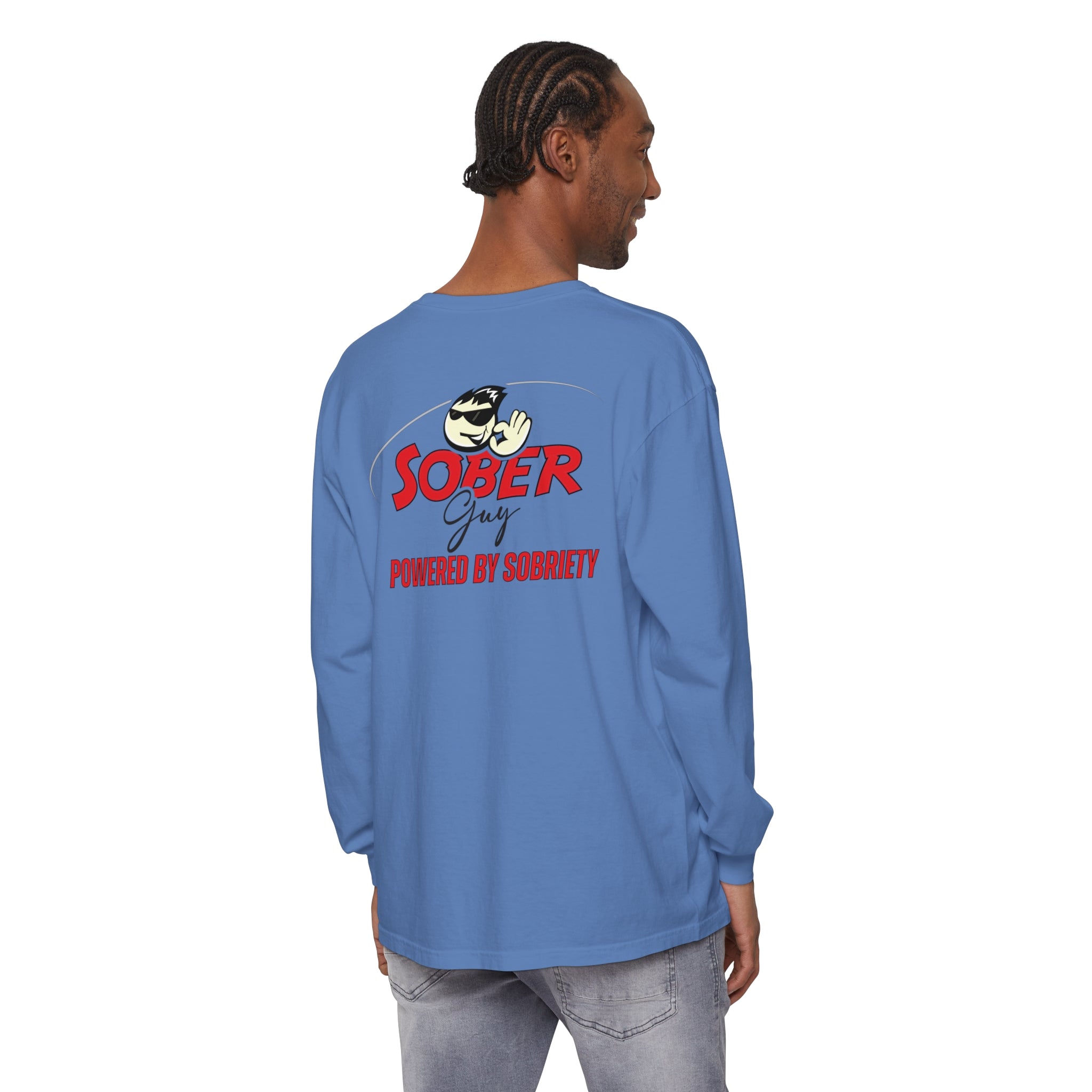 Sober Guy-Long Sleeve Tee-Powered by Sobriety