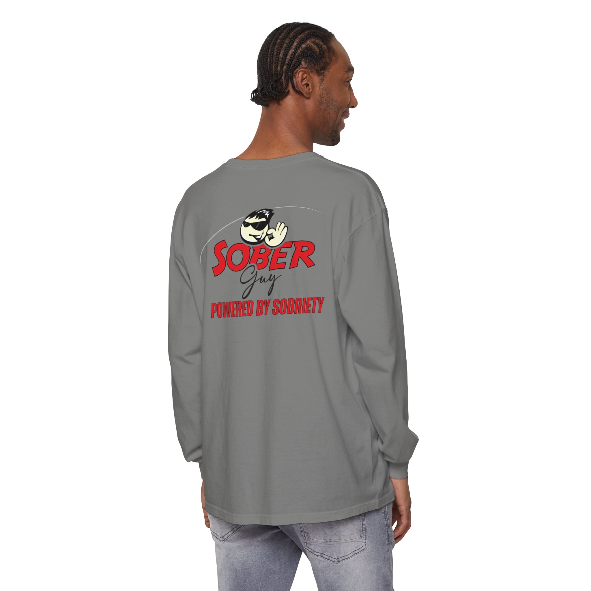 Sober Guy-Long Sleeve Tee-Powered by Sobriety